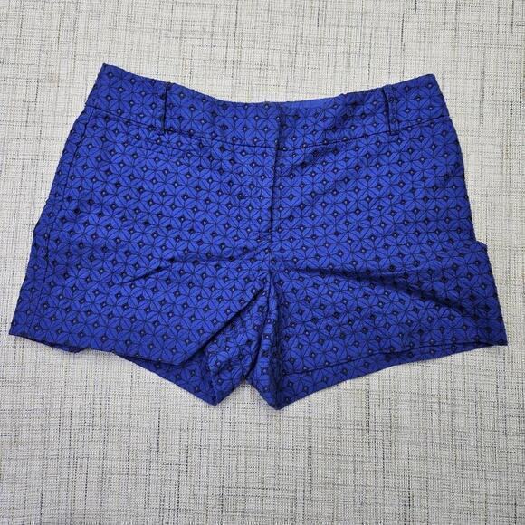 Ann Taylor LOFT Women's Riviera Short Blue Eyelet Size 6 - Picture 1 of 6